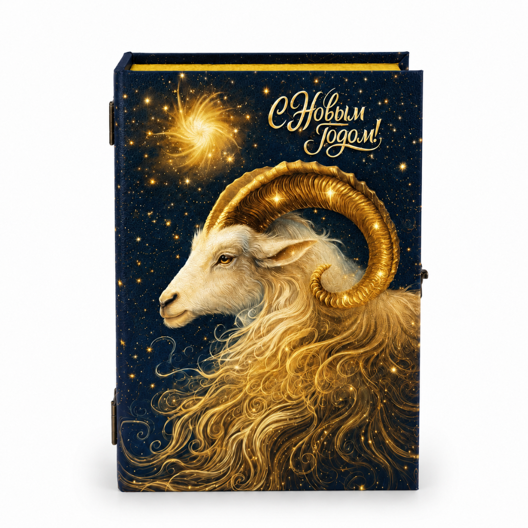 сладкий новогодний подарок Книга Золотой баран